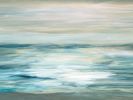 Ocean Voyage _ 1239 -- dreamy waves and dramatic sky | Prints in Paintings by Petra Trimmel. Item made of canvas with paper