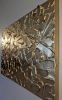 Texture Painting Abstract Gold Metallic Wall Art | Mixed Media in Paintings by Amber Lamoreaux Art. Item made of canvas compatible with minimalism and contemporary style