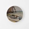 The Cliffs of Étretat | Wall Sculpture in Wall Hangings by Studio DeSimoneWayland. Item made of canvas & ceramic compatible with contemporary and coastal style