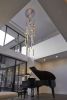 Heavy Rain - Modular Chandelier | Chandeliers by ILANEL P/L. Item made of aluminum works with contemporary & eclectic & maximalism style