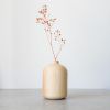 TWIN Walnut Massive Wooden Vase - Ash | Vases & Vessels by Foia. Item composed of walnut in boho or contemporary style