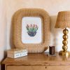 Nessie Rattan Photo Frame | Decorative Frame in Decorative Objects by Hastshilp. Item composed of wood