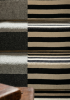 Handwoven Wool Modern Stair Runner Grey/Black/White Rug | Runner Rug in Rugs by Evergreen Carpets. Item composed of wool in boho or minimalism style