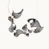 Dune 6 Spiral in Metallic Tones Pendant Light | Chandeliers by MOSS Objects. Item made of metal compatible with contemporary and japandi style