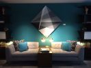 “Geometry 111” | Oil And Acrylic Painting in Paintings by Abedin Fine Art | Le Méridien Houston Downtown in Houston. Item composed of canvas & synthetic