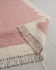 Handwoven Pink Wool Stair Runner | Runner Rug in Rugs by Evergreen Carpets. Item made of wool works with boho & minimalism style