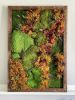 Autumn Moss - Foliage Colors 40x28" Wooden Frame in Walnut | Wall Hangings by Mosstique | Art For The People Gallery in Austin. Item made of wood compatible with boho and eclectic & maximalism style