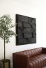 Concrete Wall Art, Plaster Wall Art, Abstract Plaster Art | Mosaic in Art & Wall Decor by Blank Space Studios. Item works with contemporary & industrial style