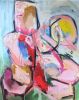 Uncovered III | Oil And Acrylic Painting in Paintings by Elisa Gomez Art. Item composed of canvas in contemporary or eclectic & maximalism style