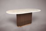 Marble Dining Table. Dining Table. Dining Room Table. Round | Tables by HamamDecor LLC. Item composed of wood & marble compatible with minimalism and contemporary style