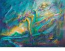 Spring Dawn | Oil And Acrylic Painting in Paintings by Claire Szegvary. Item composed of canvas in boho or minimalism style