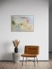 I Want To Be Alone With My Thoughts And You | Oil And Acrylic Painting in Paintings by Arlina Cai. Item composed of canvas compatible with boho and contemporary style