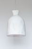 Porcelain Pendant Large with closed or opened bottom | Pendants by Bergontwerp. Item composed of fabric and ceramic