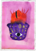 Pomegranate Hamza - Original Watercolor | Watercolor Painting in Paintings by Rita Winkler - My Art, My Shop -by Rita ... Where Every Stroke Speaks of Joy and Inclusion. Item composed of paper compatible with contemporary and modern style