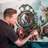 "The Escape Artist" | Oil And Acrylic Painting in Paintings by Greg "CRAOLA" Simkins | Los Angeles in Los Angeles. Item composed of canvas