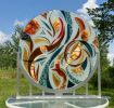 Sheer Inspiration 4 | Public Sculptures by Bonnie Rubinstein Glass Studio | Yale New Haven Hospital in New Haven. Item composed of glass
