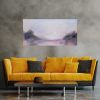 Under the curving sky - Warm earthy abstract landscape | Oil And Acrylic Painting in Paintings by Jennifer Baker Fine Art. Item made of linen works with contemporary style