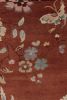 Rug & Kilim’s Chinese Art Deco Rug, Rust with Florals | Area Rug in Rugs by Rug and Kilim