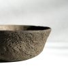 Fluted Centerpiece Bowl in Earthen Brown Concrete | Decorative Bowl in Decorative Objects by Carolyn Powers Designs. Item composed of concrete in minimalism or contemporary style
