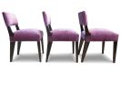 Set of Four Pink Modern Dining Chairs from Costantini, Bruno | Chairs by Costantini Designñ. Item composed of wood compatible with contemporary and eclectic & maximalism style