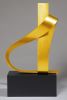 Poised 3 Yellow | Sculptures by Joe Gitterman Sculpture. Item made of steel