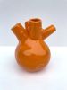 Hydra Vase - Juicy Orange low | Vases & Vessels by niho Ceramics. Item made of stoneware works with minimalism & contemporary style