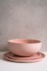 Handmade Porcelain Salad Serving Bowl. Powder Pink | Serveware by Creating Comfort Lab