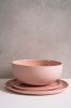 Handmade Porcelain Salad Serving Bowl. Powder Pink | Serveware by Creating Comfort Lab. Item composed of ceramic