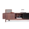 Slither TV unit | Media Console in Storage by Hatt. Item composed of oak wood