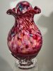 "Dried Rose" ~ Hand Blown Glass Urn | Vases & Vessels by White Elk's Visions in Glass - Glass Artisan, Marty White Elk Holmes & COO, o Pierce