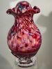 "Dried Rose" ~ Hand Blown Glass Urn | Vases & Vessels by White Elk's Visions in Glass - Glass Artisan, Marty White Elk Holmes & COO, Jo Pierce