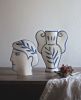 Ceramic Vase 'Artemis - Blue’ | Vases & Vessels by INI CERAMIQUE. Item made of ceramic works with minimalism & contemporary style