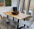 The Ruth Mary |  Live Edge Dining Table | Tables by TRH Furniture. Item made of maple wood with steel