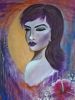 Enamorarse de si misma | Oil And Acrylic Painting in Paintings by Elena Parau. Item made of canvas works with contemporary & country & farmhouse style