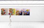Enrapture🔴 | Oil And Acrylic Painting in Paintings by Darlene Watson Abstract Artist. Item composed of canvas and synthetic