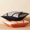 Arc Black Silk Pillow | Pillows by Studio Variously. Item made of cotton compatible with modern style