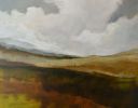One O'Clock | Oil And Acrylic Painting in Paintings by Caroline Adams. Item composed of synthetic