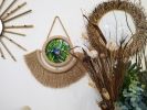 Rope Wall Décor ,Rope Wall Art Photo Frame , Fiber Art, Boho | Decorative Frame in Decorative Objects by Magdyss Boutique. Item composed of wood and cotton in boho or contemporary style