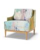 Belgian Linen Fabric Art Panel: Cherished by Dorothy Fagan | Textiles by Dorothy Fagan Fine Arts. Item made of linen works with mid century modern & contemporary style