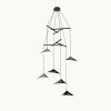 Emily V6 Pendant Light – Anthracite Semi-Matte | Chandeliers by MOSS Objects. Item made of oak wood with steel works with contemporary & modern style