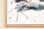 Herons in Flight No. 8 : Original Watercolor Painting | Paintings by Elizabeth Becker. Item composed of canvas in minimalism or contemporary style