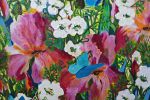 Original Floral Painting WHERE BUTTERFLIES BLOOM | Oil And Acrylic Painting in Paintings by Marinela Puscasu. Item composed of canvas