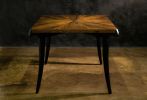Uccello Argentine Rosewood Sabre-Leg Writing Table | Desk in Tables by Costantini Design. Item made of wood & metal