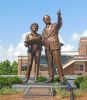 Dr.Bob Fisher and wife President  of Belmont University, | Public Sculptures by Jeff Hall Studio | Belmont University in Nashville. Item composed of bronze