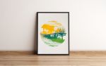 Vacant Marfa *unframed | Prints by Scorparium by Victrola Studio. Item composed of paper in mid century modern or contemporary style