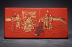 Vintage Cinnabar Ink Micro Sculpture VI: 1988 Confucianism | Sculptures by Dynasty Artisan. Item made of wood compatible with eclectic & maximalism and asian style