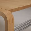 CURVEiture Wood Coffee Table II | Tables by Carol Jackson Furniture. Item composed of wood and aluminum in minimalism or contemporary style