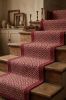 Handwoven Woolen Red Runner Rug | Rugs by Evergreen Carpets. Item made of wool compatible with boho and minimalism style