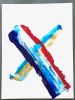 "Flag" - Abstract interpretations of the Tommy Hilfiger logo | Oil And Acrylic Painting in Paintings by Justin W. Cox | Tommy Hilfiger in Xicheng Qu. Item made of paper with synthetic