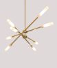 Flute Series Chandelier 2-20 LED fixture | Chandeliers by modern verve lighting. Item composed of brass & glass